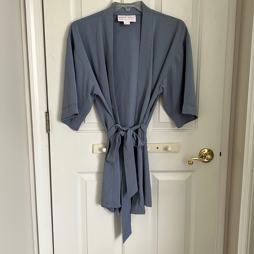 Birdy Grey Dusty Blue Karen Bridesmaid Robe XS/S